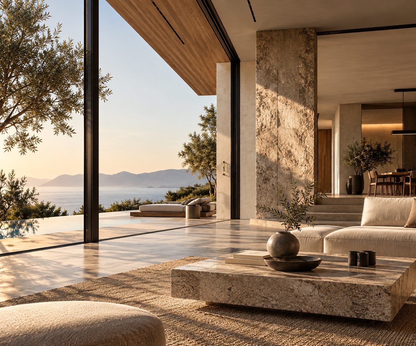 Mekânda boşluğun değeri ve minimalist villa iç mekân tasarımı